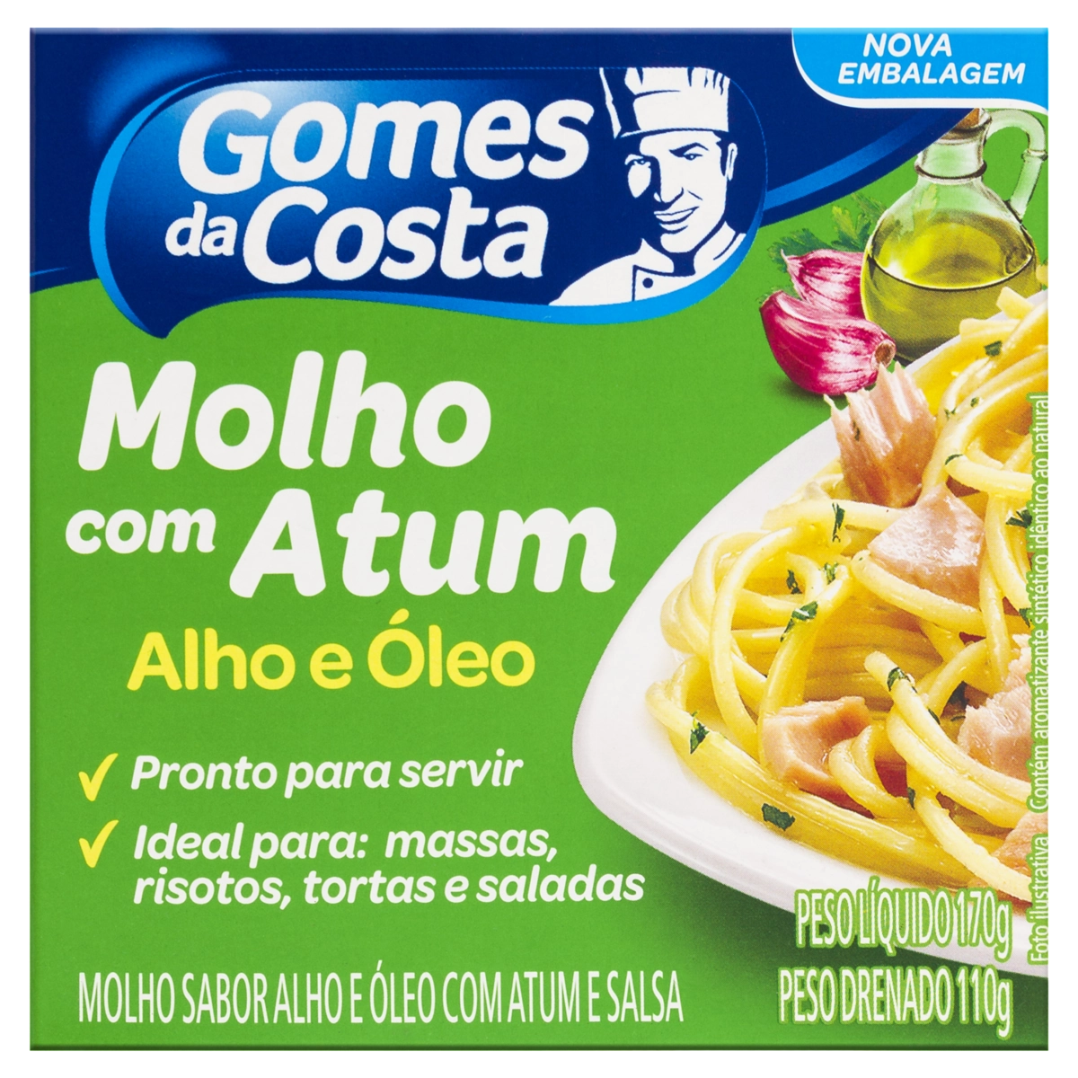 Molho Com Atum Alho E óleo Gomes Da Costa Caixa 110g