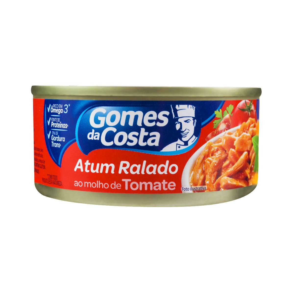 Atum Ralado Ao Molho De Tomate Gomes Da Costa Lata 140g