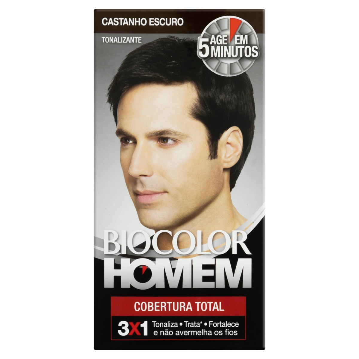Tintura Semi Permanente Biocolor Homem Castanho Escuro Unit