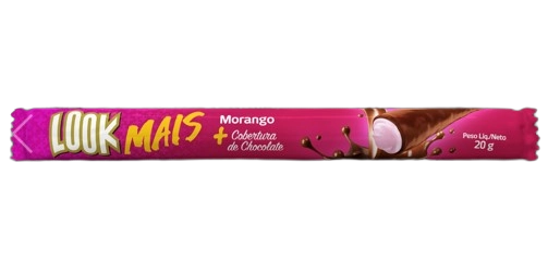 Bisc Look Mais Wafer 20g Morango