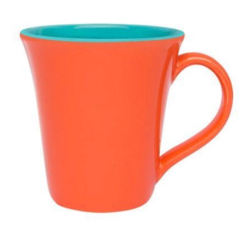Caneca Oxford Tulipa 330ml Daily Laranja/verde