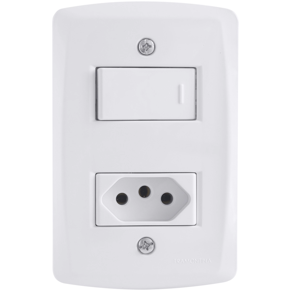 Conjunto Interruptor Simples Tom.2p T Nbr 20a 57145044 Tramontina Forjasul Eletrik