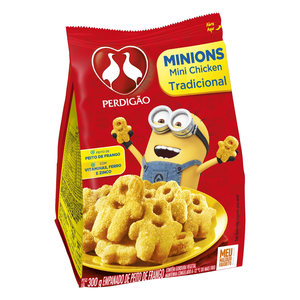 Empanado De Frango Tradicional Minions Perdigão Mini Chicken Pacote 300g