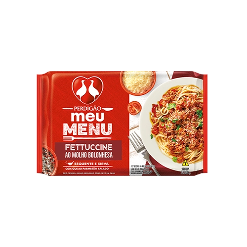 Fettuccine Ao Molho Bolonhesa Perdigão Meu Menu Pacote 350g