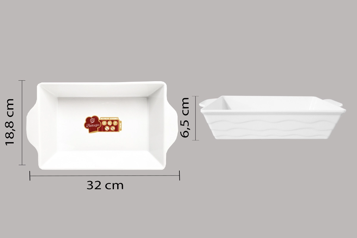 Tigela Melamina G 32x18 ,8x6,5cm