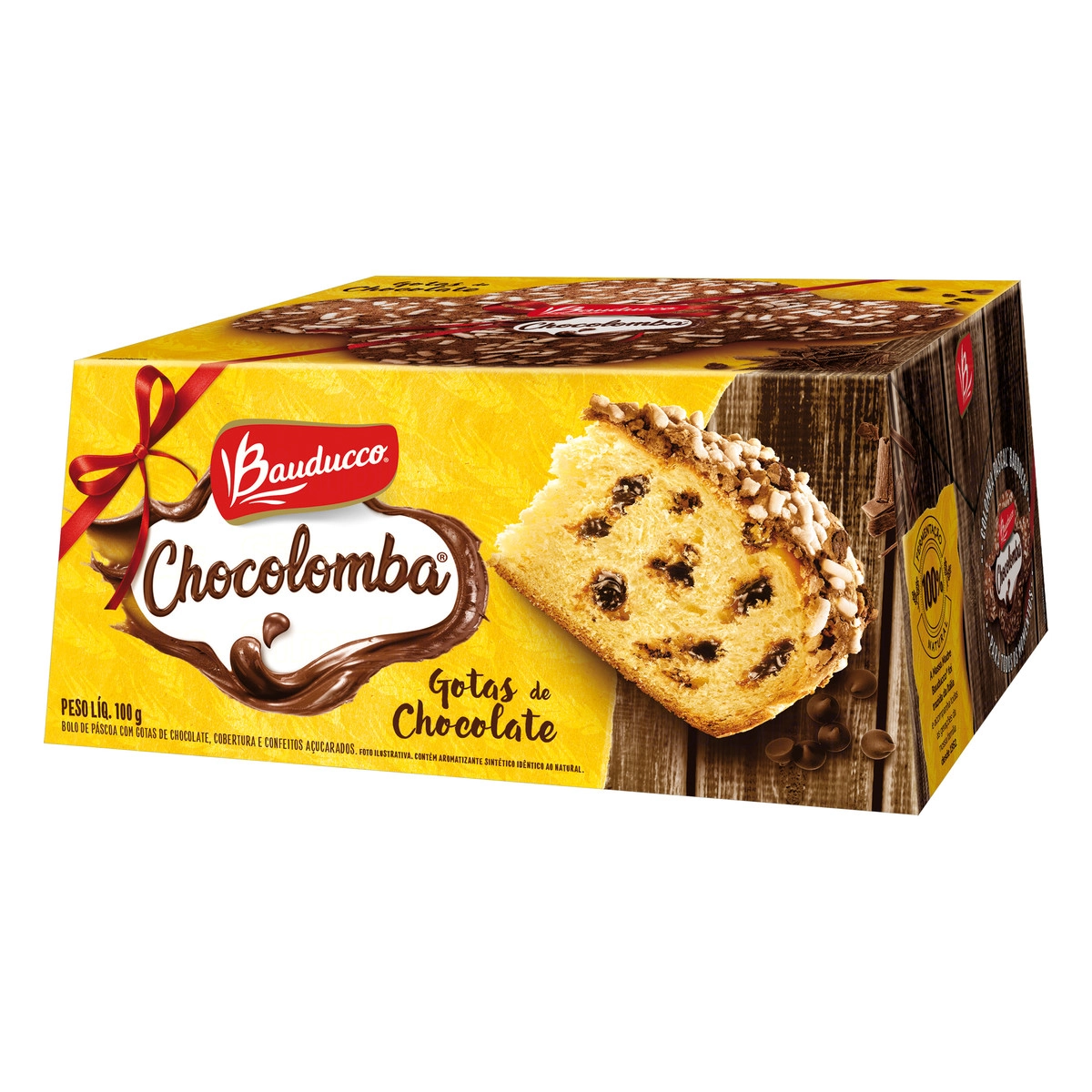 Bolo De Páscoa Com Gotas De Chocolate Bauducco Chocolomba Caixa 100g