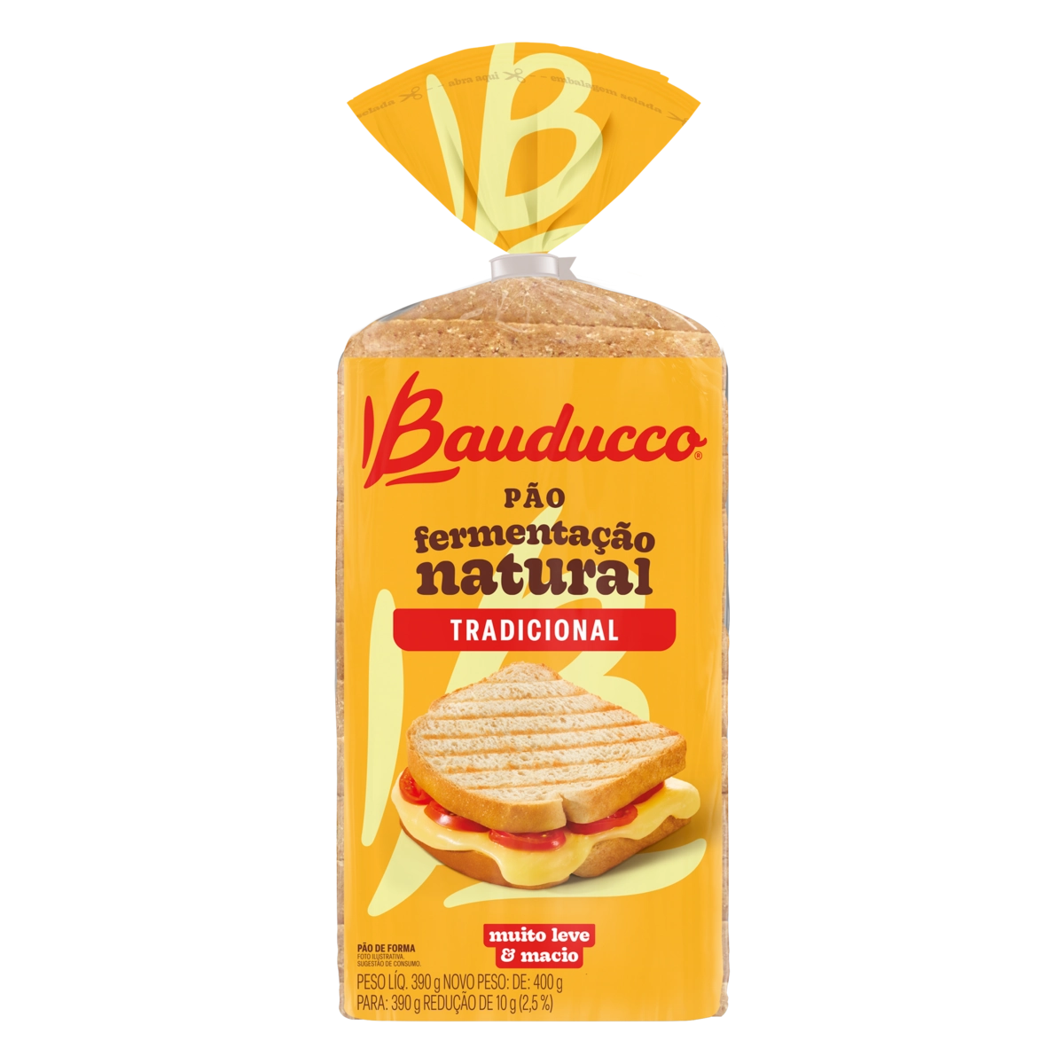 Pão De Forma Tradicional Bauducco Pacote 390g