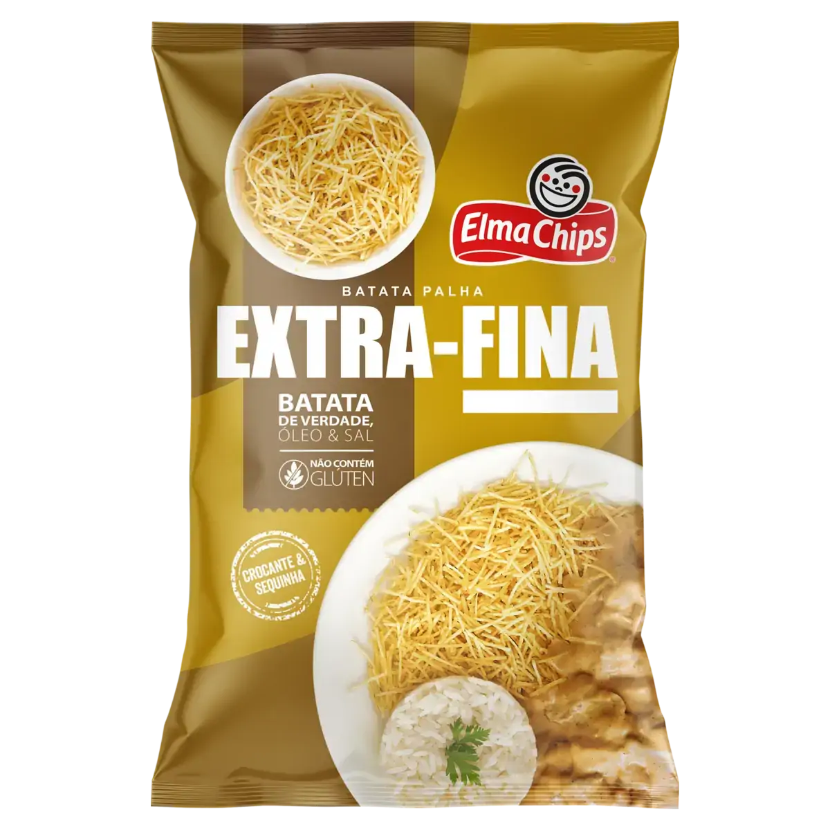 Batata Palha Extrafina Elma Chips Pacote 205g