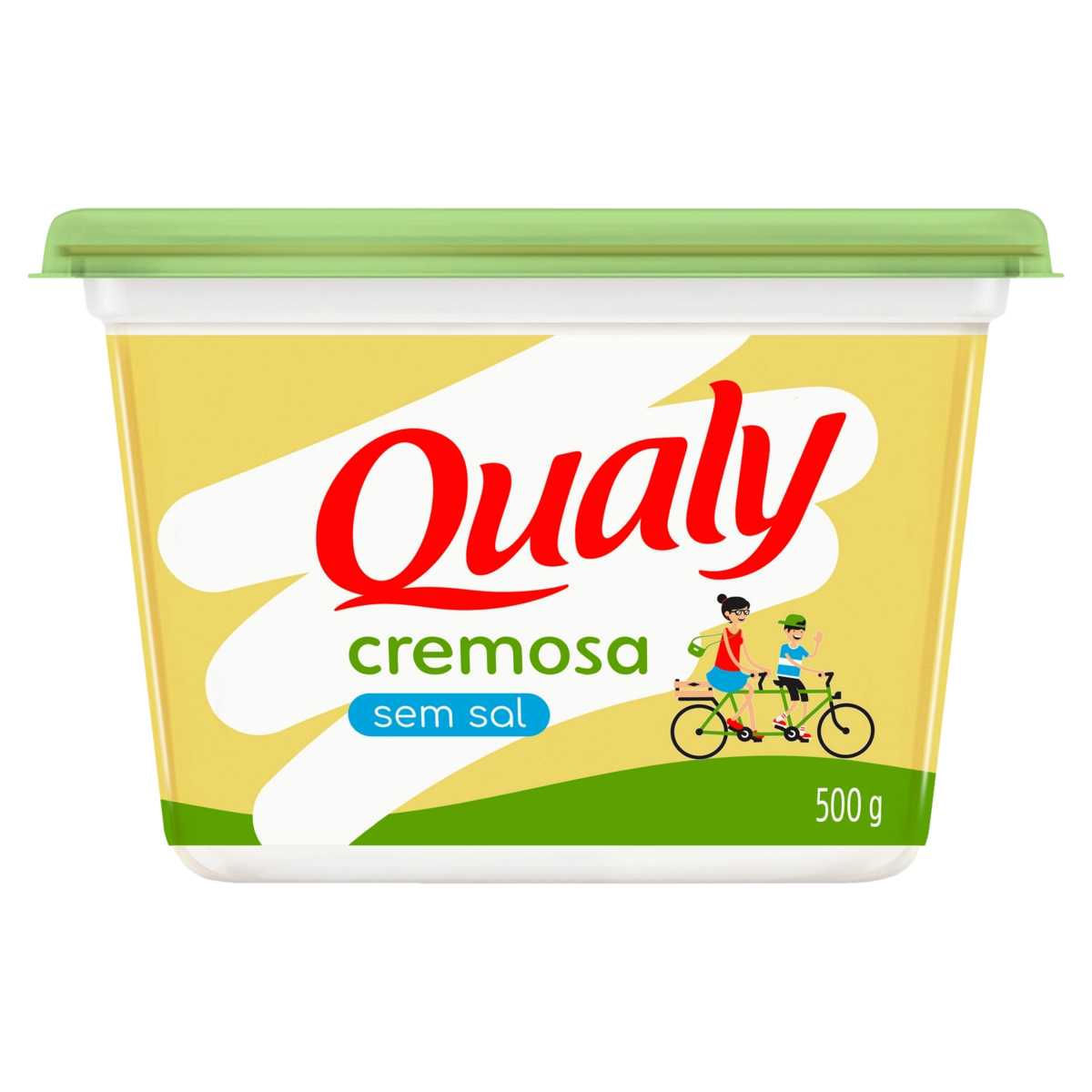 Margarina Cremosa Sem Sal Qualy Pote 500g
