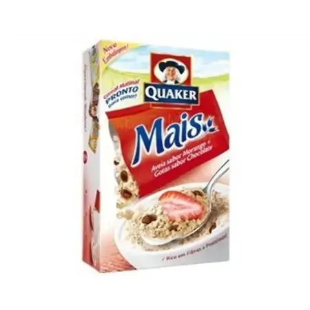 Mais Quaker Aveia E Morango Com Gotas De Chocolate