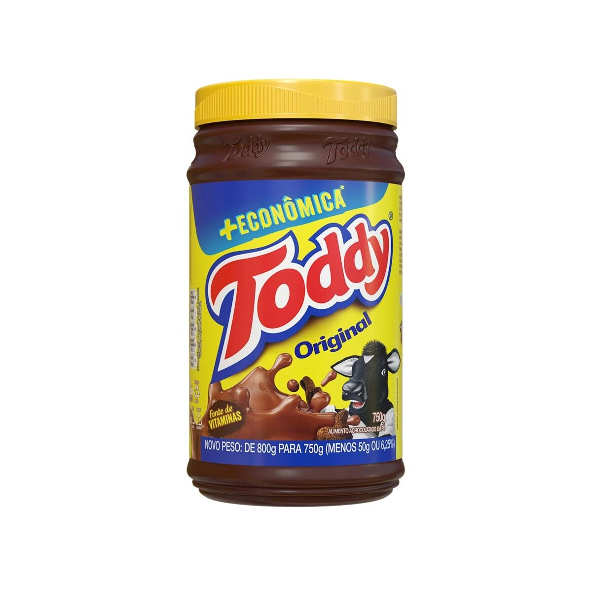 Achocolatado Pó Original Toddy Pote 800g Embalagem Econômica