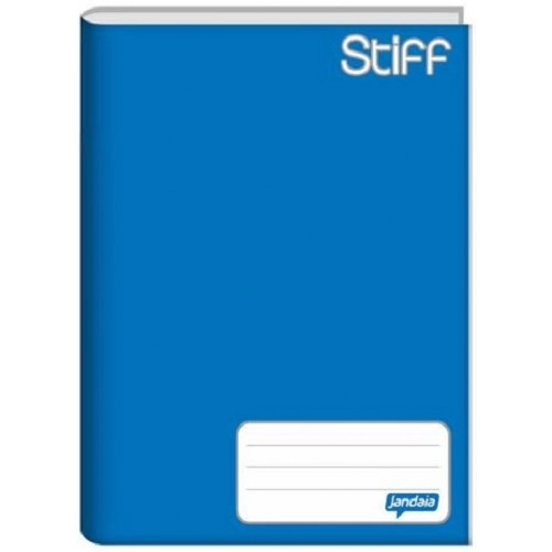 Caderno Brochura 1/4 Capa Dura Stiff 48f Azul Jandaia