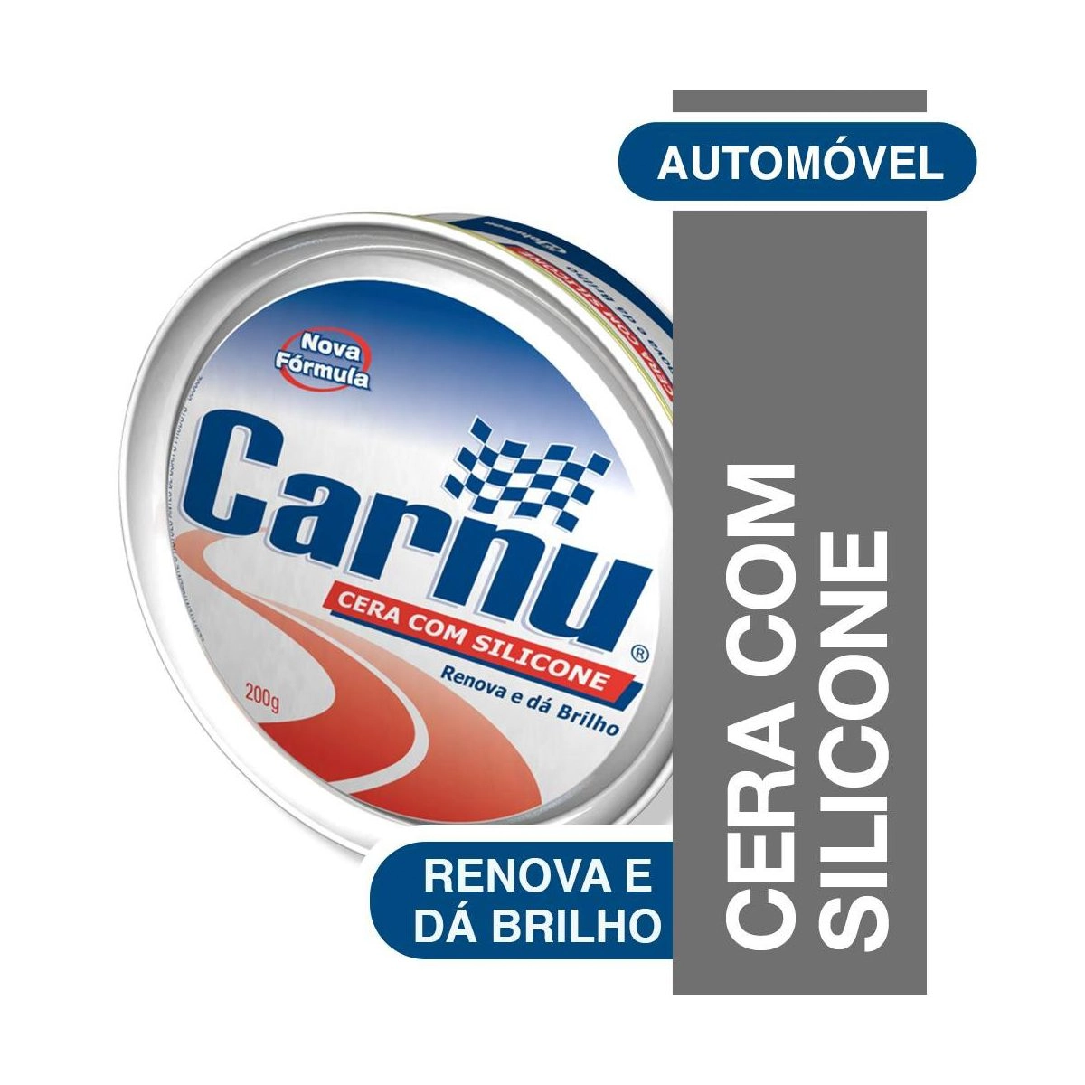 Cera Em Pasta Com Silicone Carnu Lata 200g