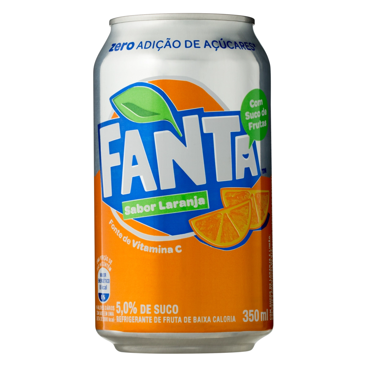 Refr 350ml Fanta Laranja Sem Acucar
