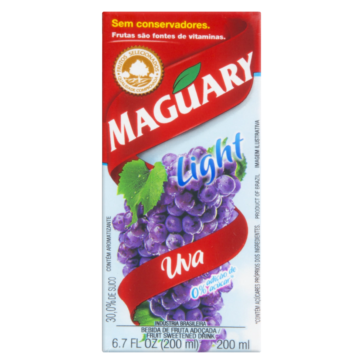 Bebida Adoçada Uva Light Maguary Caixa 200ml