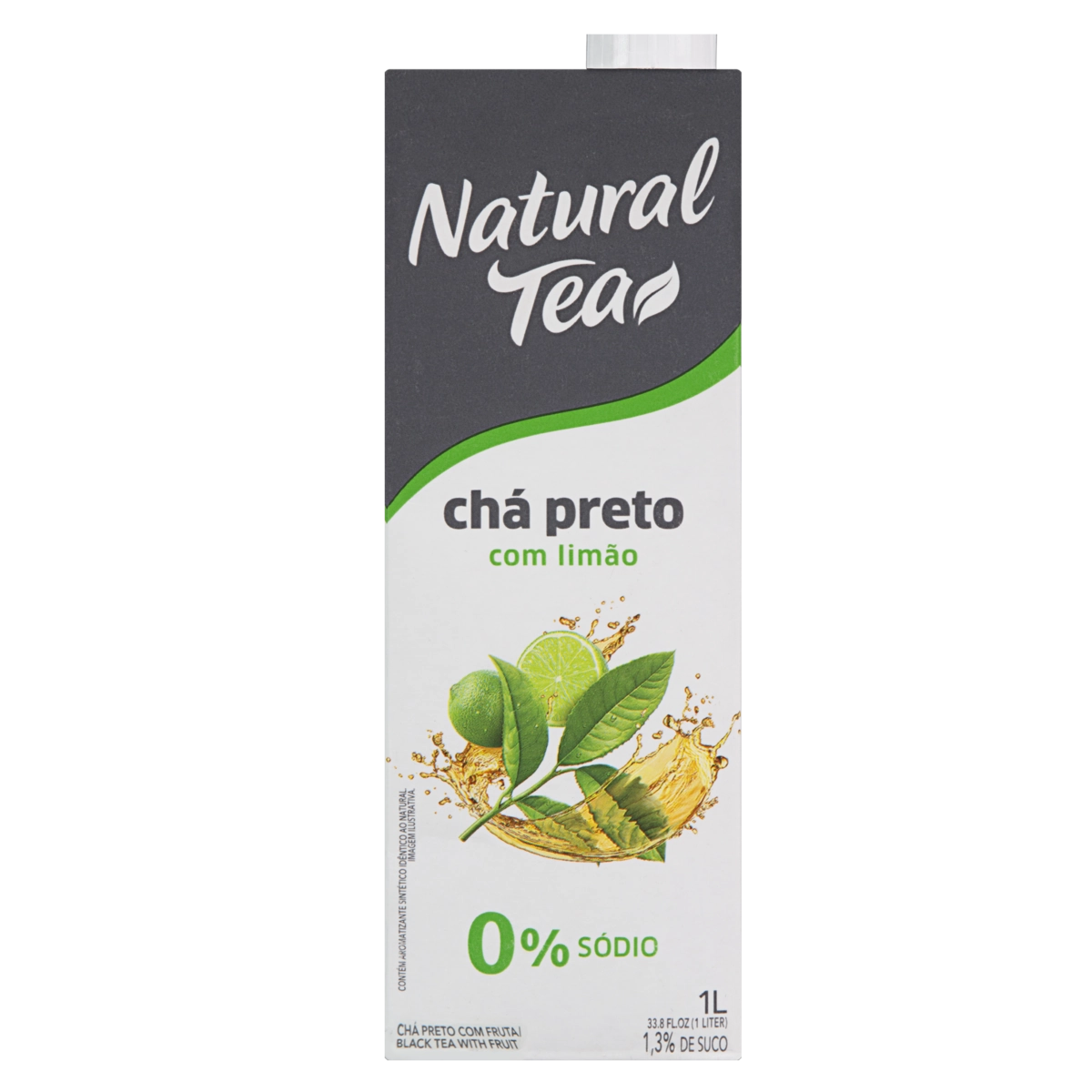 Chá Preto Limão Natural Tea Caixa 1l