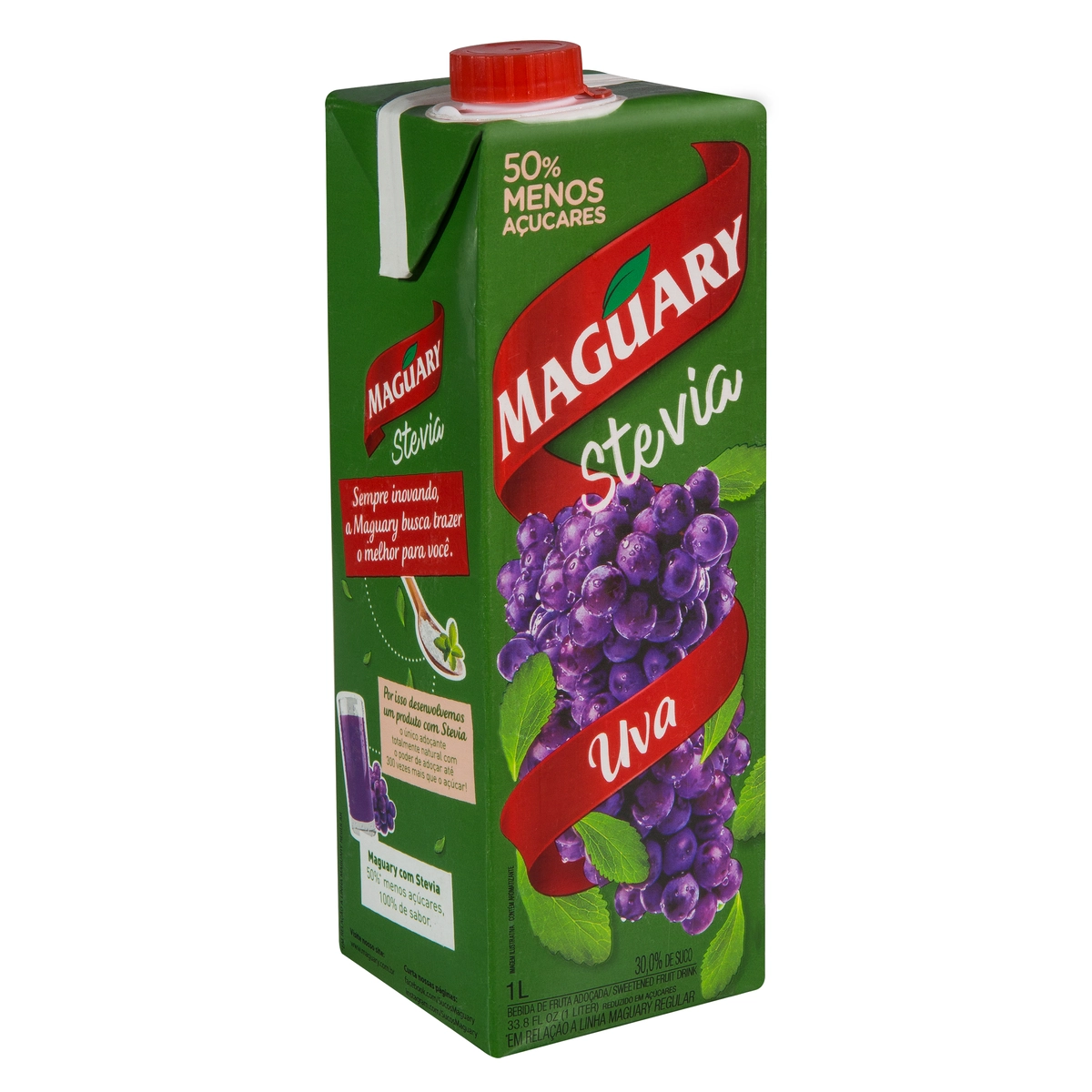 Bebida Adoçada Uva Maguary Stevia Caixa 1l