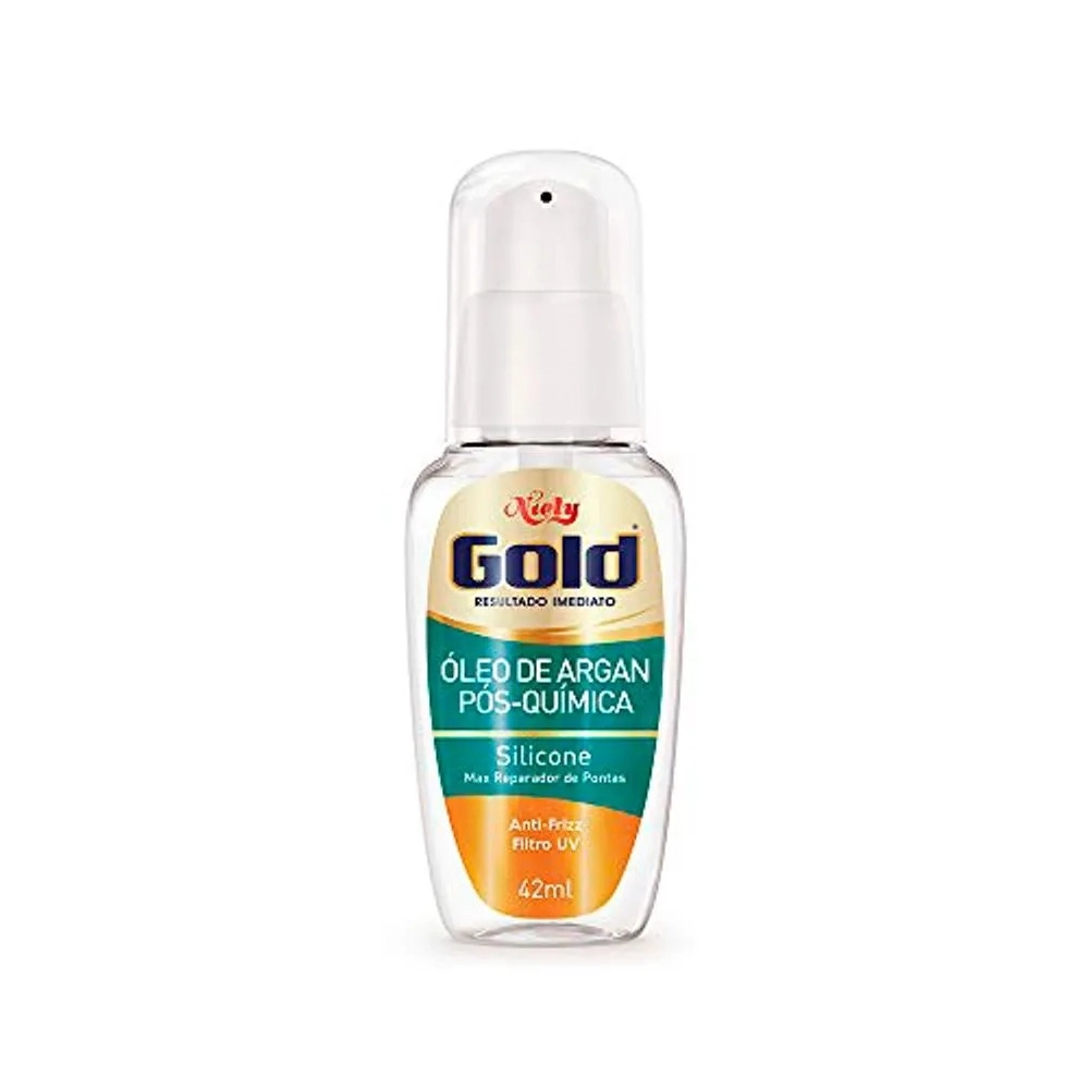 Reparador De Pontas Silicone óleo De Argan Pós Química Niely Gold Frasco 42ml