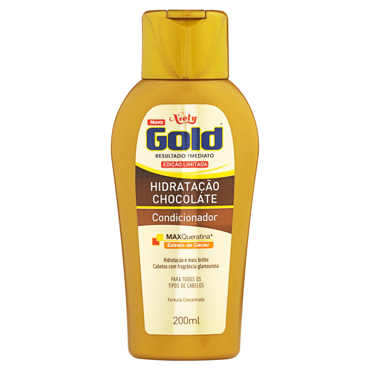 Condicionador Niely Gold Hidratação Chocolate Frasco 200ml