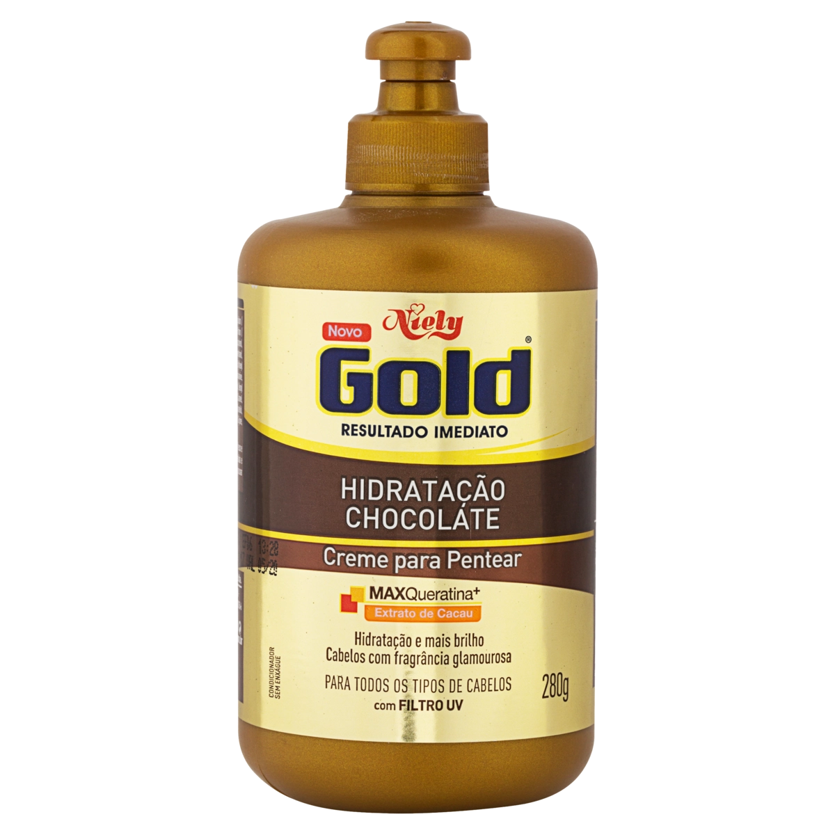 Creme Para Pentear Niely Gold Hidratação Chocolate Frasco 280g