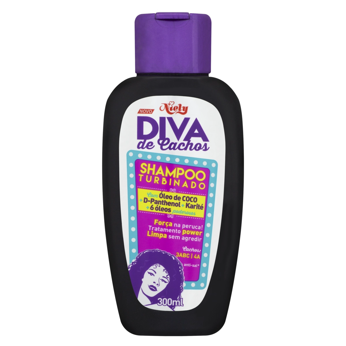 Shampoo Niely Diva De Cachos Frasco 300ml