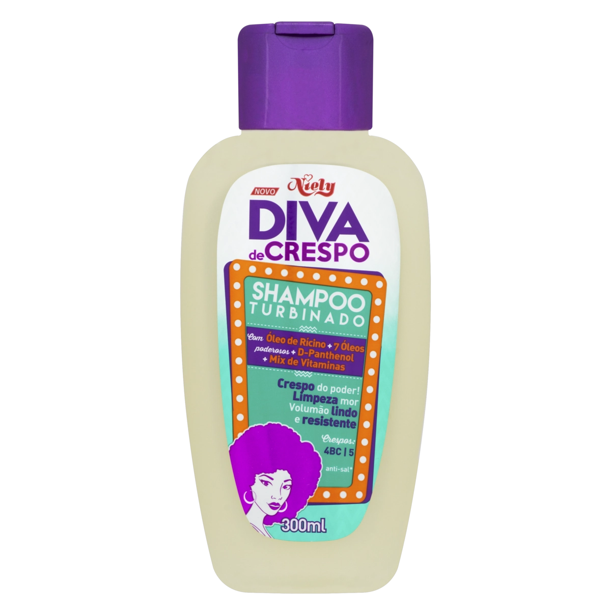 Shampoo Niely Diva De Crespo Frasco 300ml