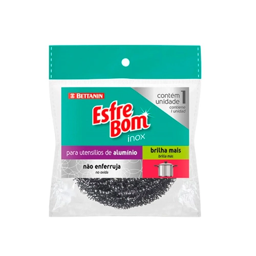 Esponja Prata Inox Esfrebom