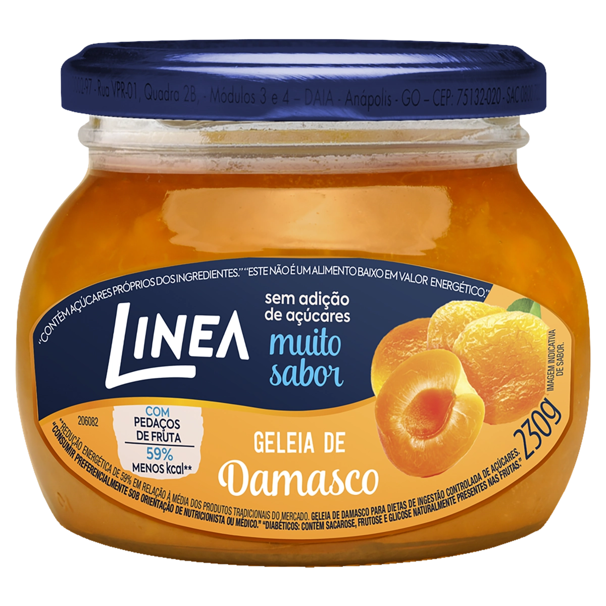 Geleia Damasco Linea Vidro 230g