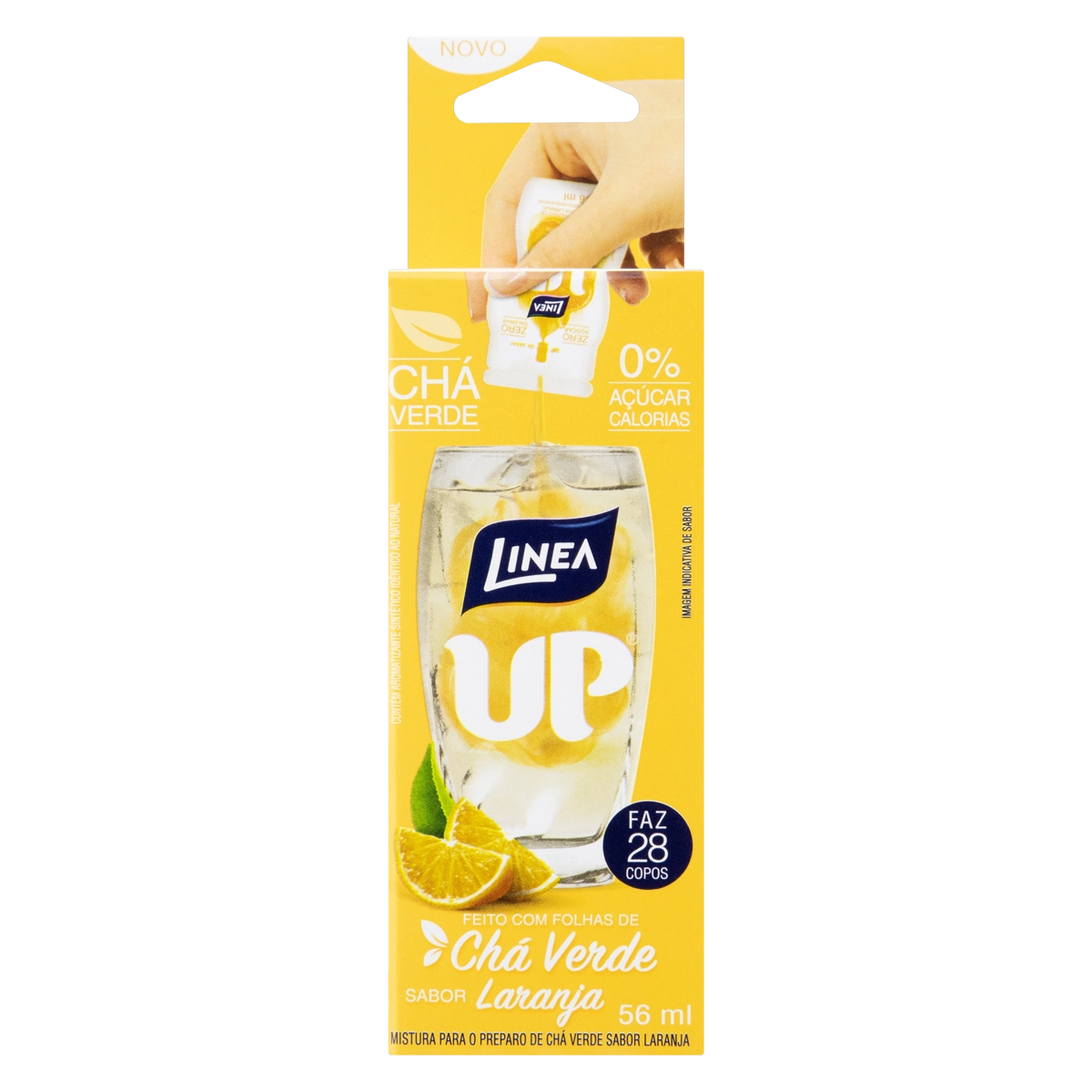 Chá Verde Laranja Zero Açúcar Linea Up Caixa 56ml