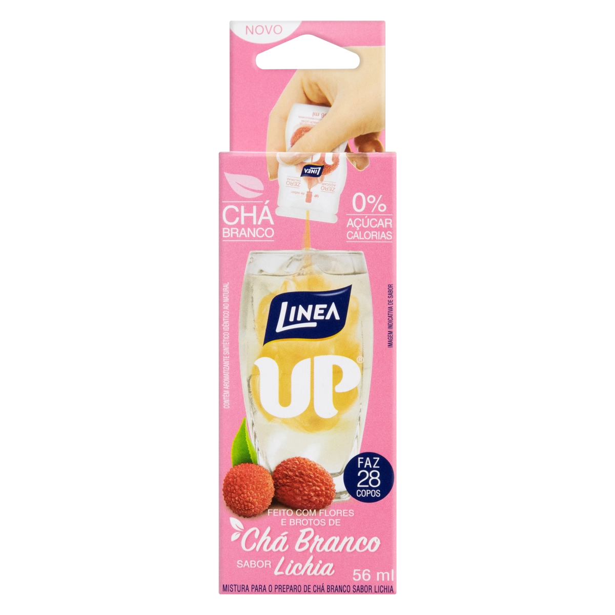 Chá Branco Lichia Zero Açúcar Linea Up Caixa 56ml