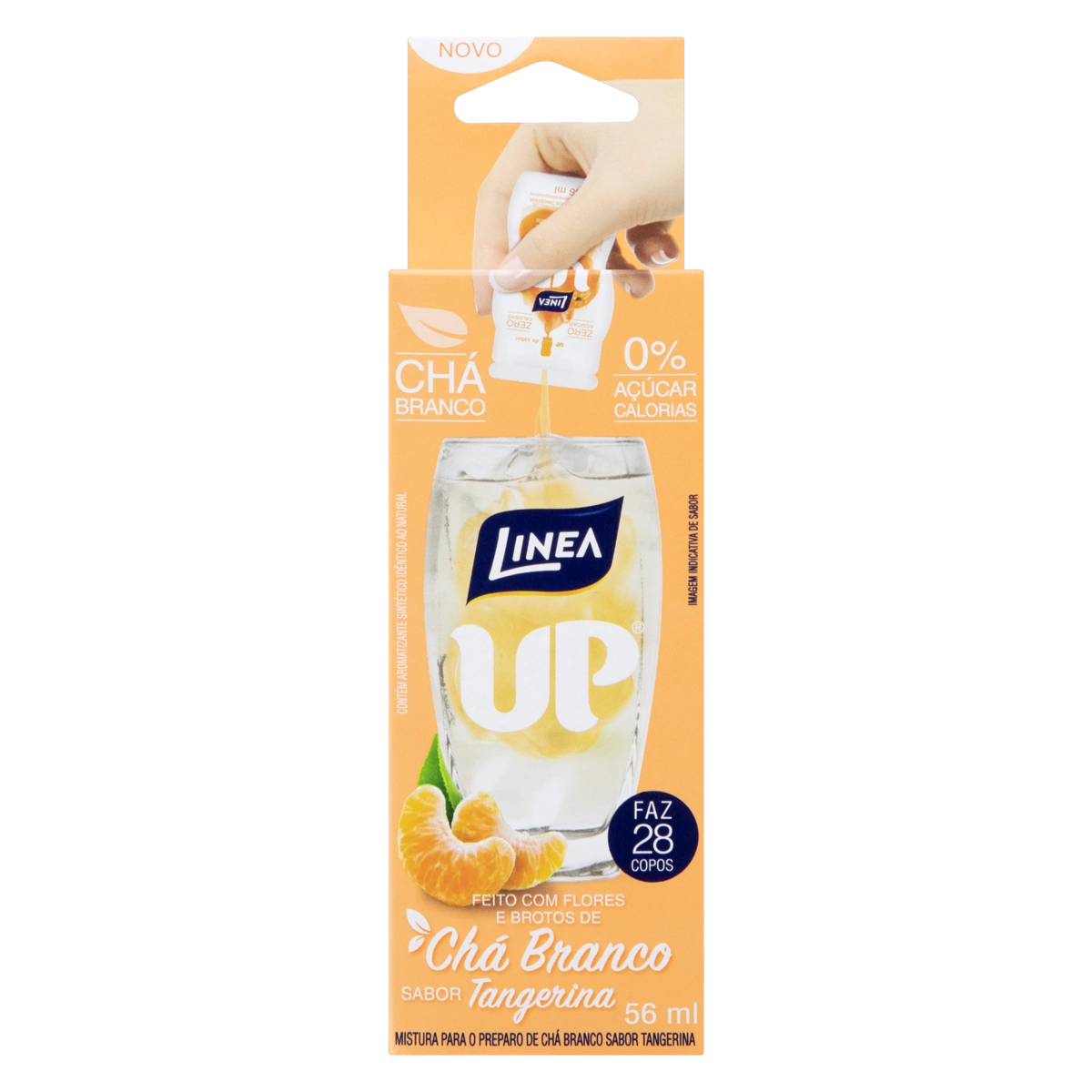 Chá Branco Tangerina Zero Açúcar Linea Up Caixa 56ml