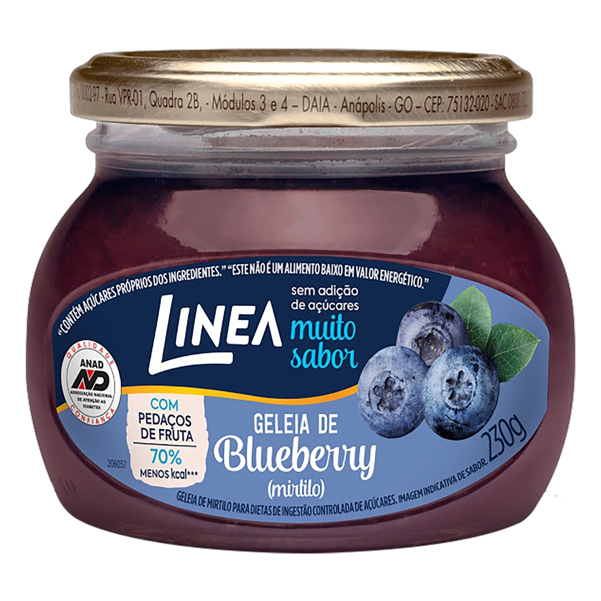 Geleia Blueberry Linea Vidro 230g