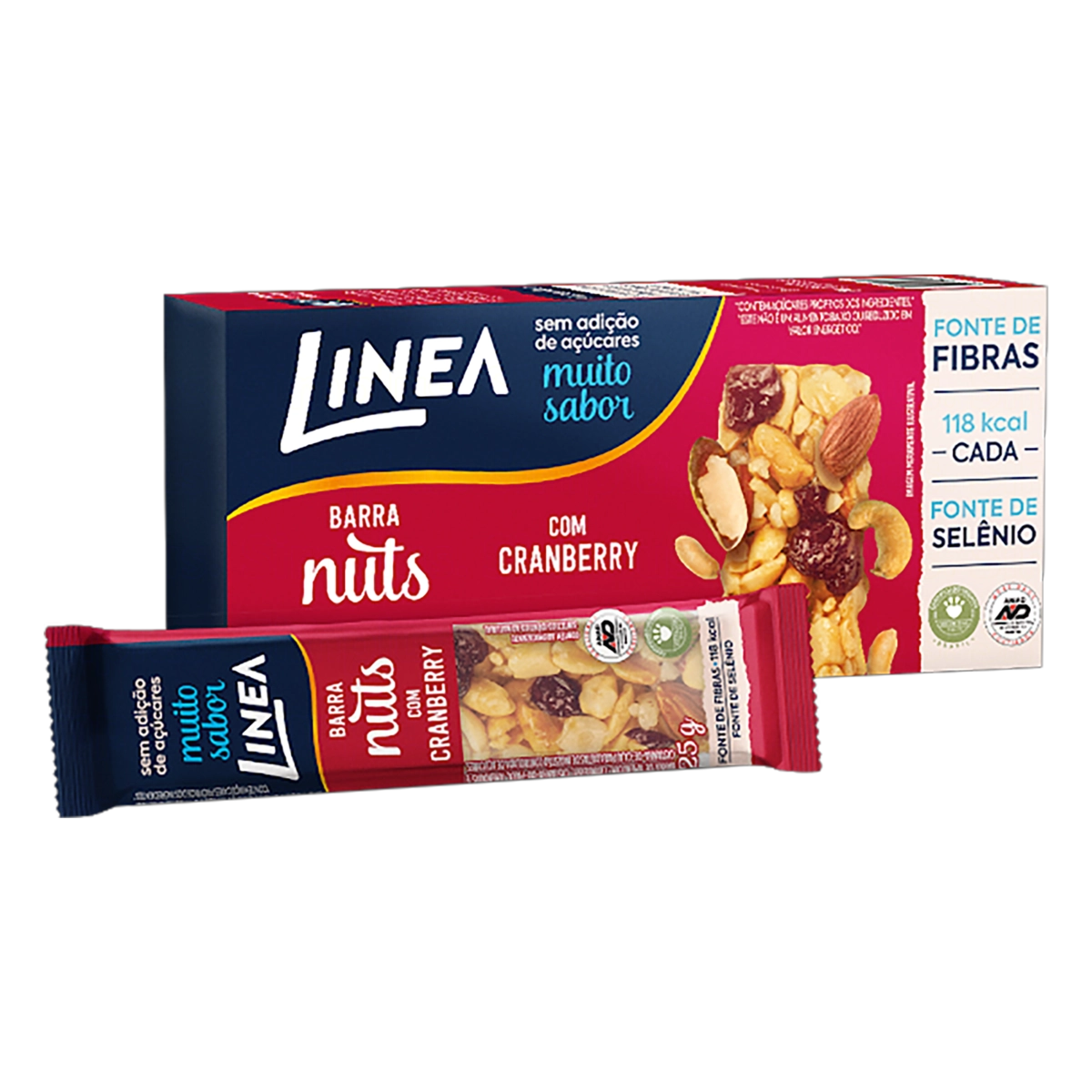 Pack Barra De Nuts Cranberry Linea Caixa 50g 2 Unidades