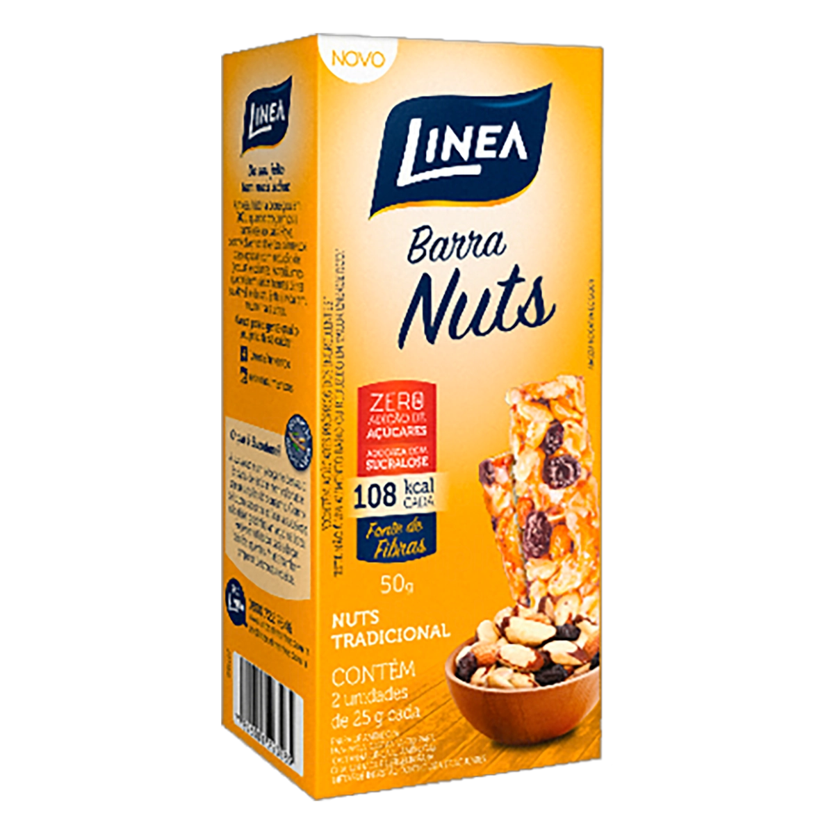 Pack Barra De Nuts Tradicional Linea Caixa 50g 2 Unidades