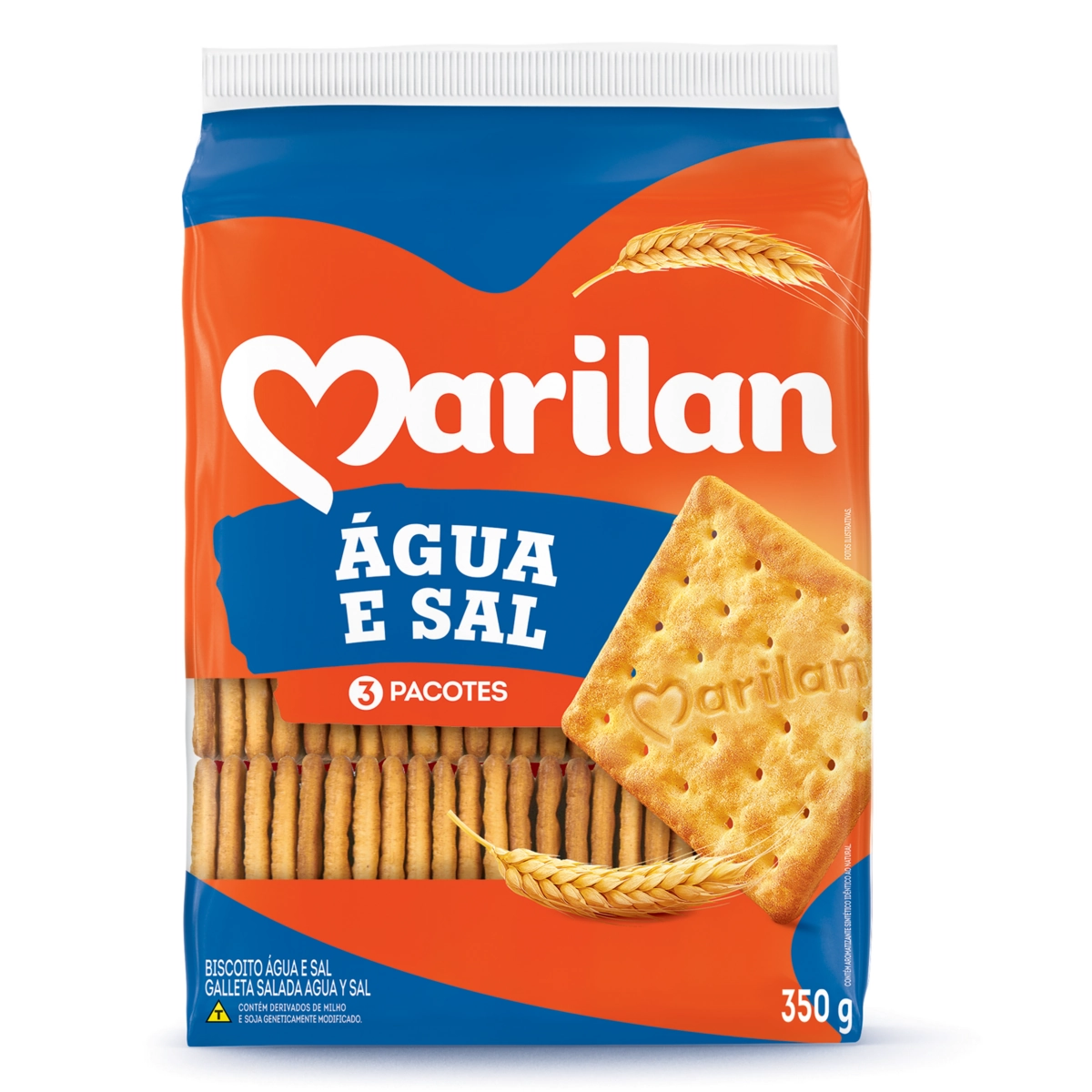Biscoito água E Sal Marilan Pacote 350g