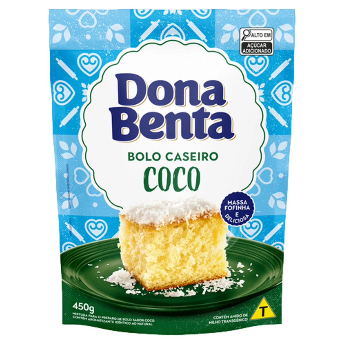 Mistura Para Bolo Coco Dona Benta Sachê 450g
