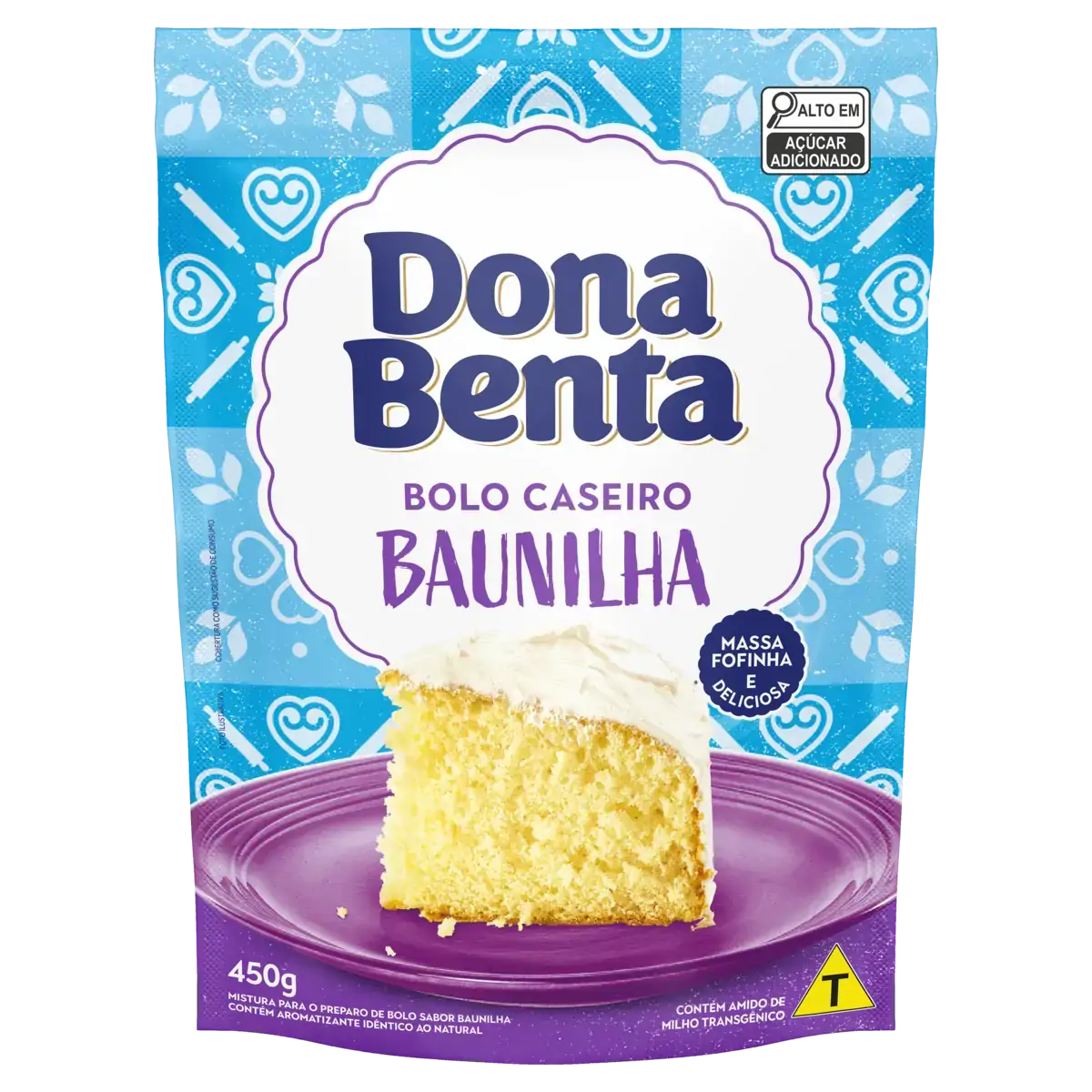 Mistura Para Bolo Baunilha Dona Benta Sachê 450g