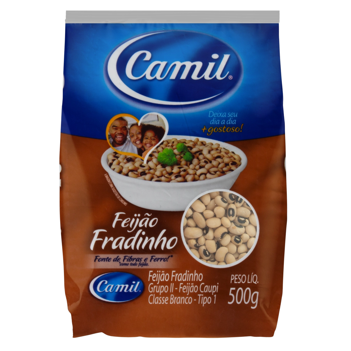 Feijão Fradinho Tipo 1 Camil Pacote 500g