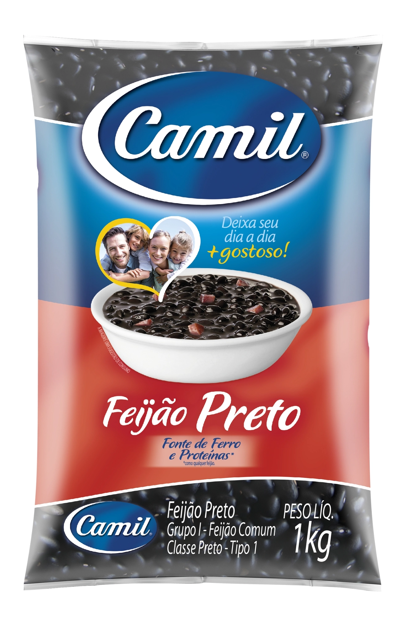 Preto Camil Tipo 1 Pacote 1 Kg