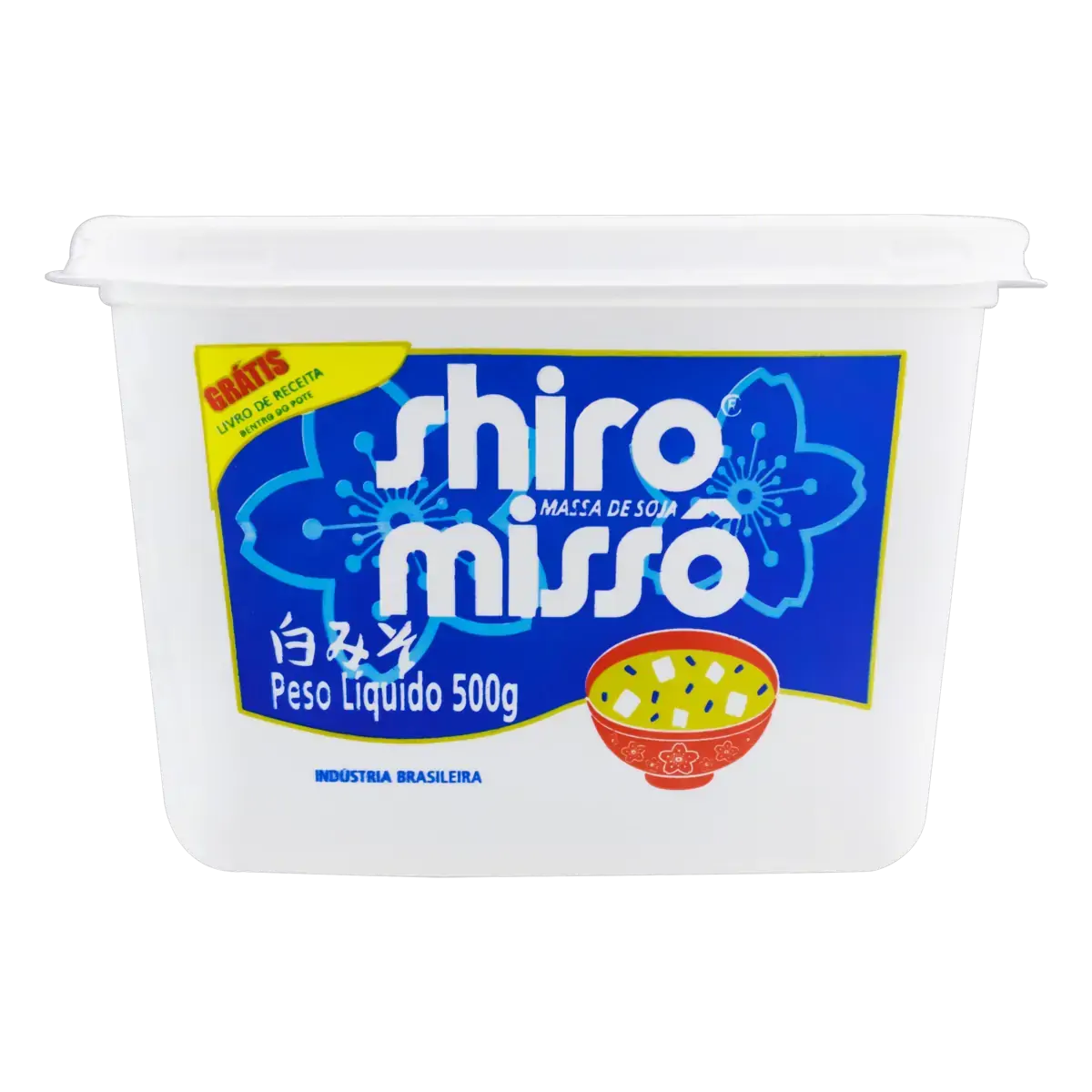 Massa De Soja Shiro Missô Pote 500g Grátis Livro De Receita
