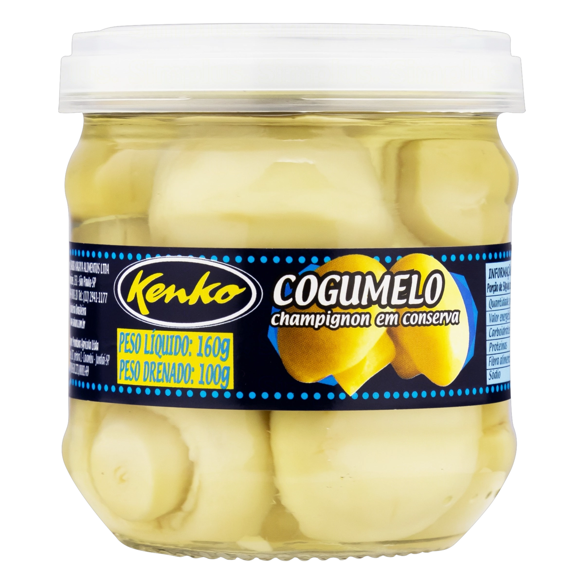 Cogumelo Champignon Em Conserva Kenko Vidro 100g