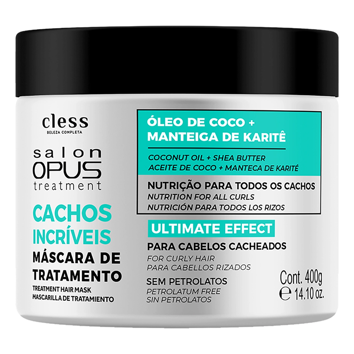 Máscara De Tratamento Salon Opus Cachos Incríveis Pote 400g
