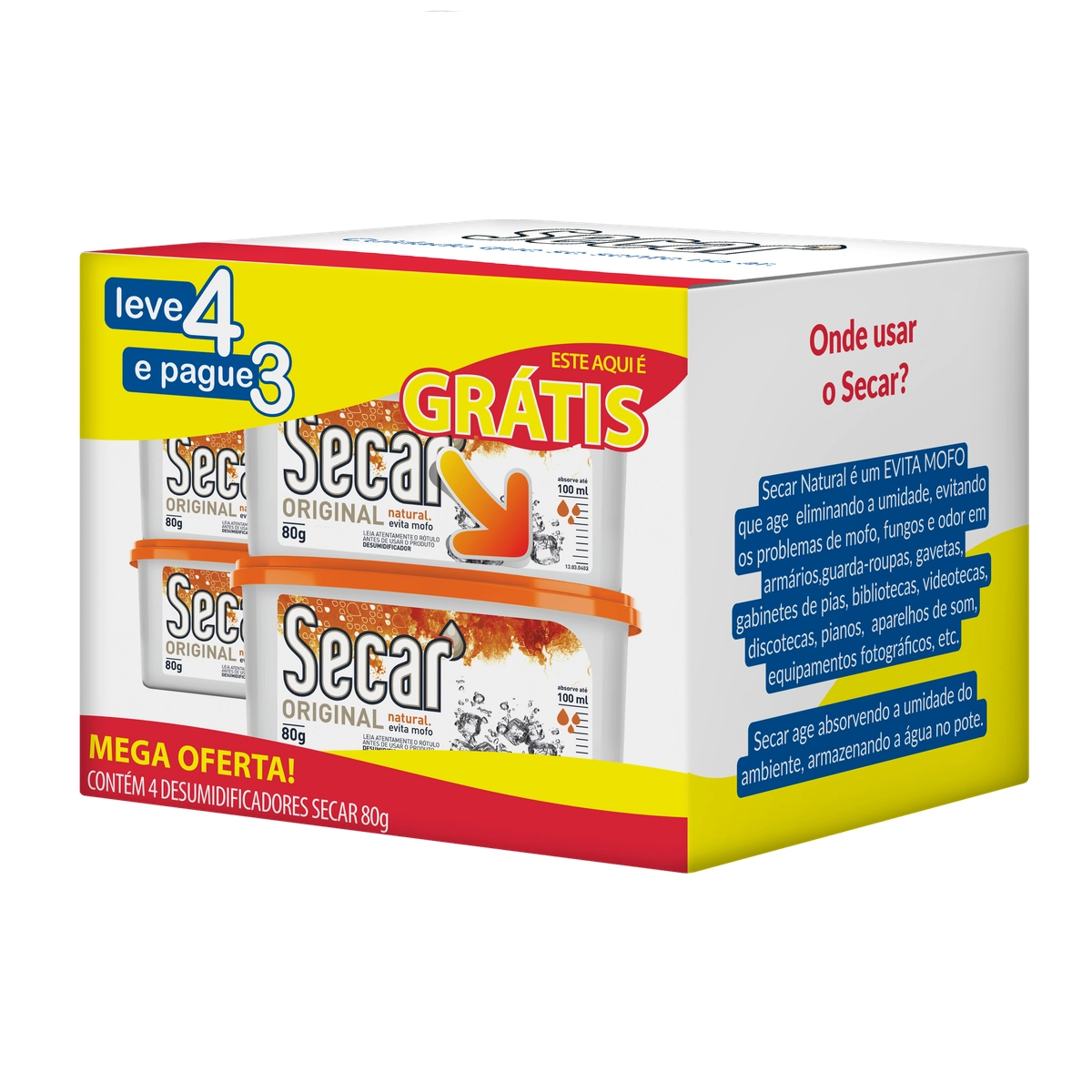 Kit 2 Evita Mofo Natural 80g E 2 Desumidificadores De Ambiente Evita Mofo Kids 80g Secar Leve 4 Pagu