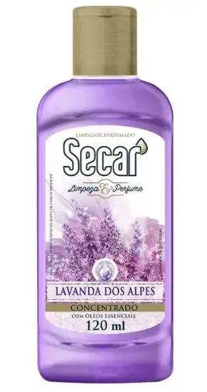 Limpador Perfumado Concentrado Lavanda Dos Alpes Secar Limpeza Perfume Squeeze 120ml