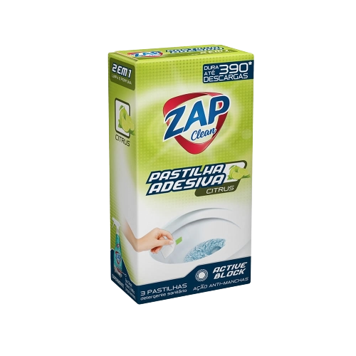 Pastilha Adesiva Zap Clean Citrus 30g