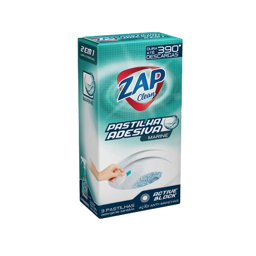 Pastilha Adesiva Zap Clean Marine 30g