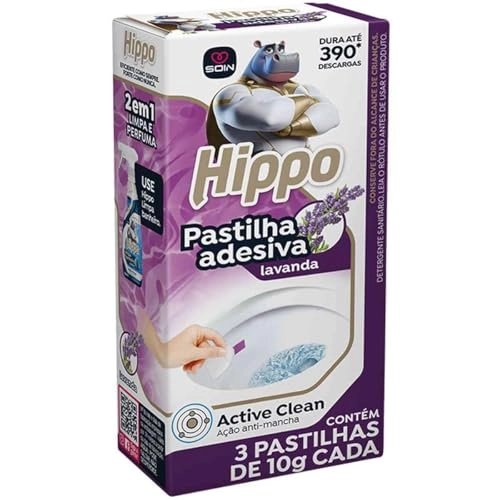 Hippo Pastilha Ades Sanit 3x10g Lavanda