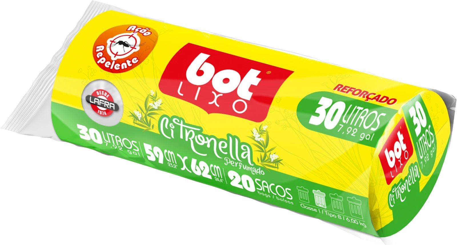 Saco Bot Lixo Ref Citro 30l