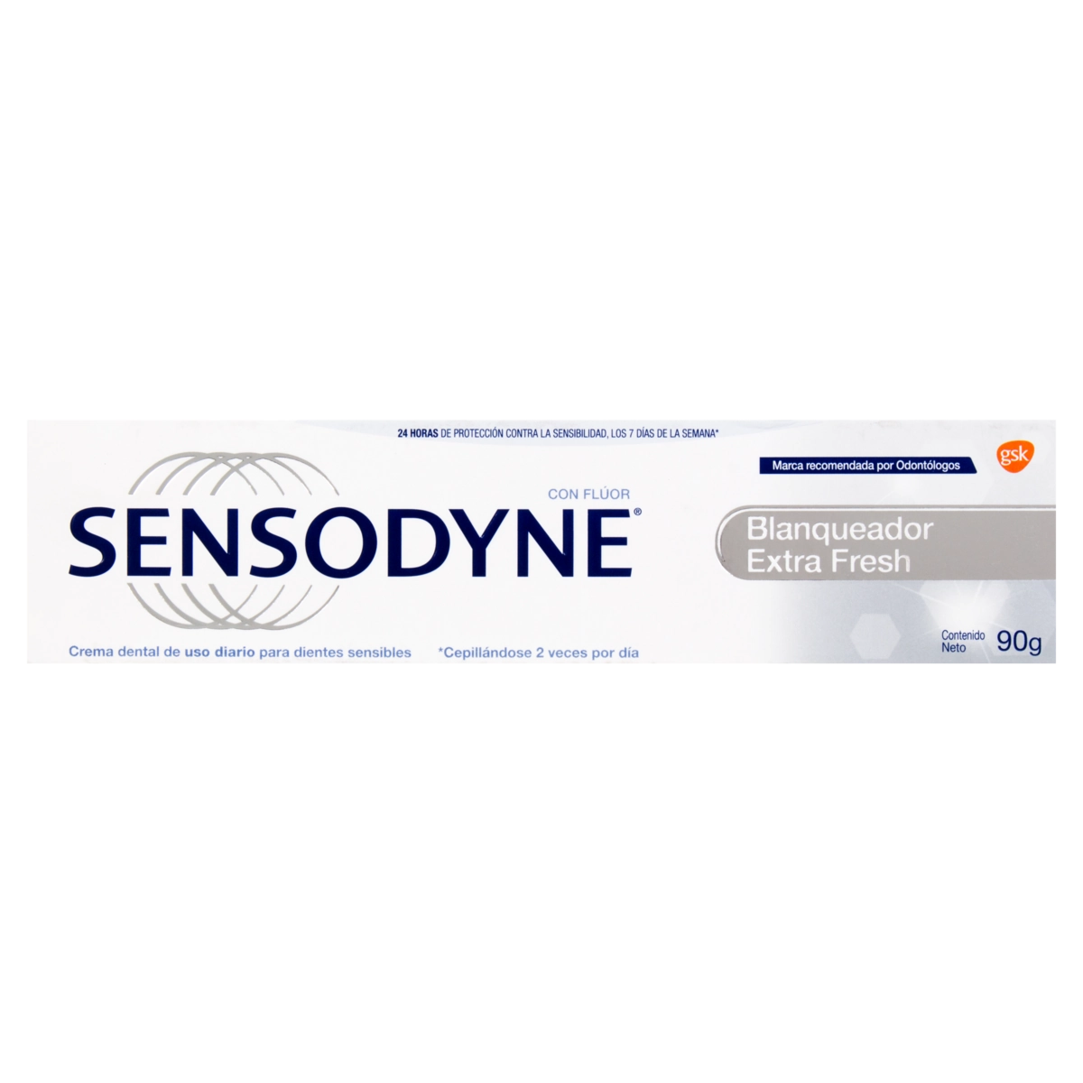 Creme Dental Branqueador Extra Fresh Sensodyne Caixa 90g
