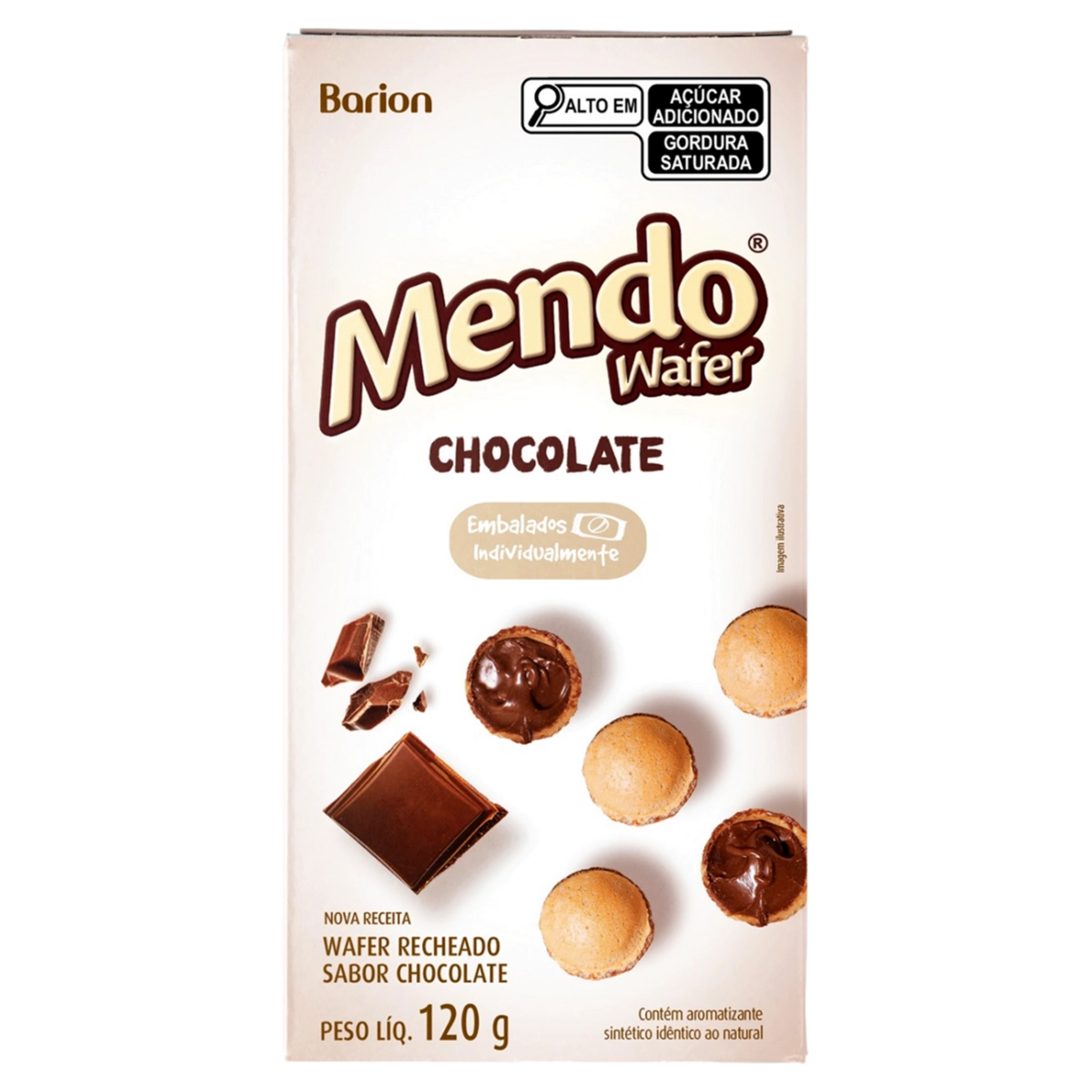 Wafer Barion 130g Mendo Choc Avela